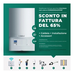 [kit-ecobonus-vaillant-ecotec-pro-28] Vaillant caldaia murale a condensazione ecoTEC pro VMW 286 5-3+ con accessori e installazione